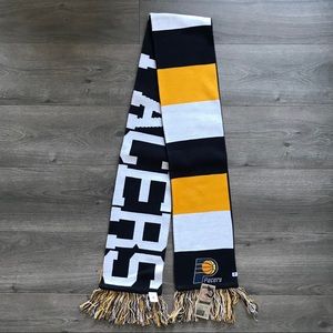 BNWT Indiana Pacers Knit Scarf Blue Yellow Gold